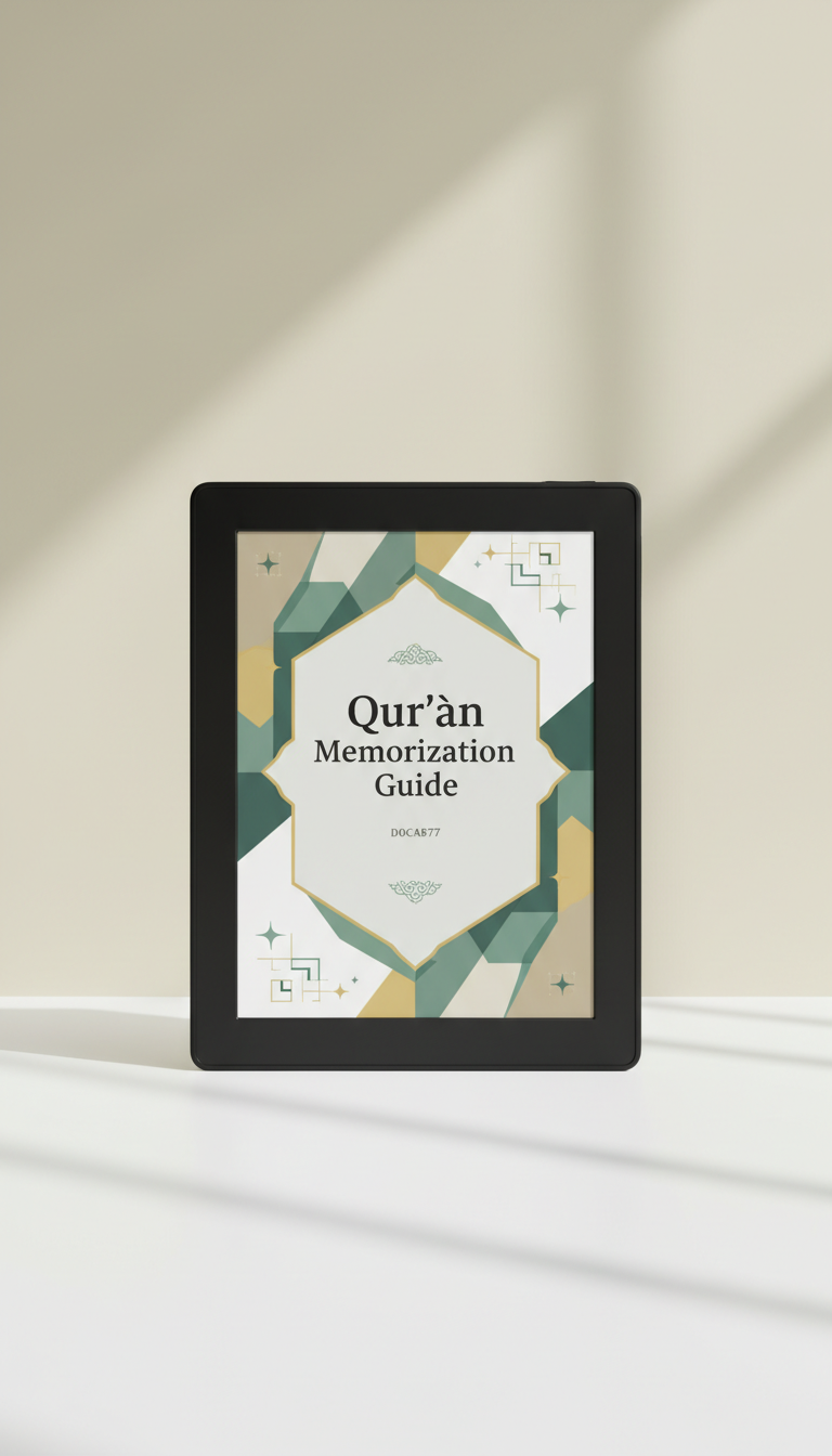 Qur'an Memorization Guide PDF